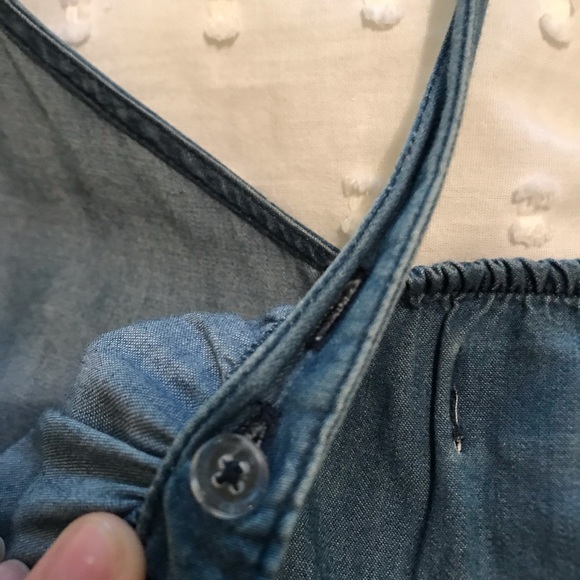 CHAMBRAY ROMPER - Picture 3 of 4